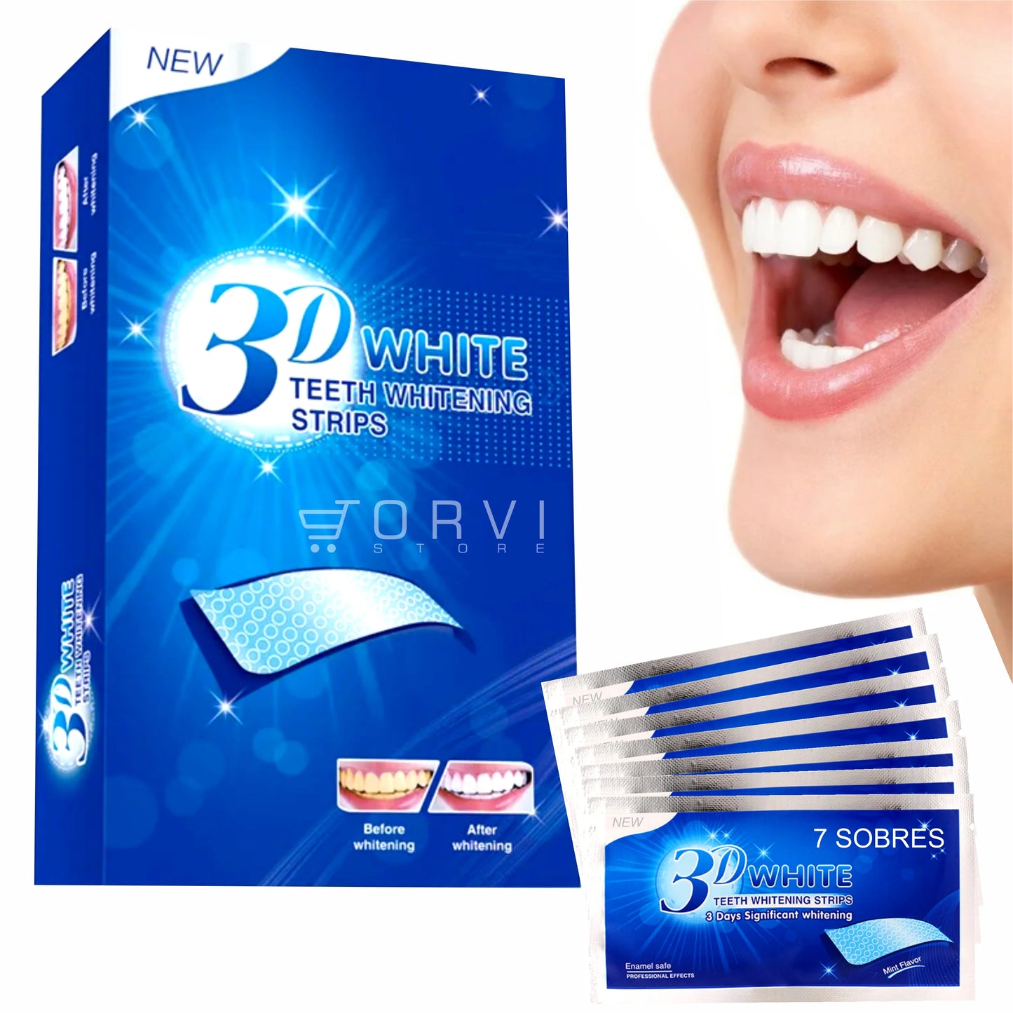 LAMINA BLANQUEADORAS DE DIENTES 3D WHITE