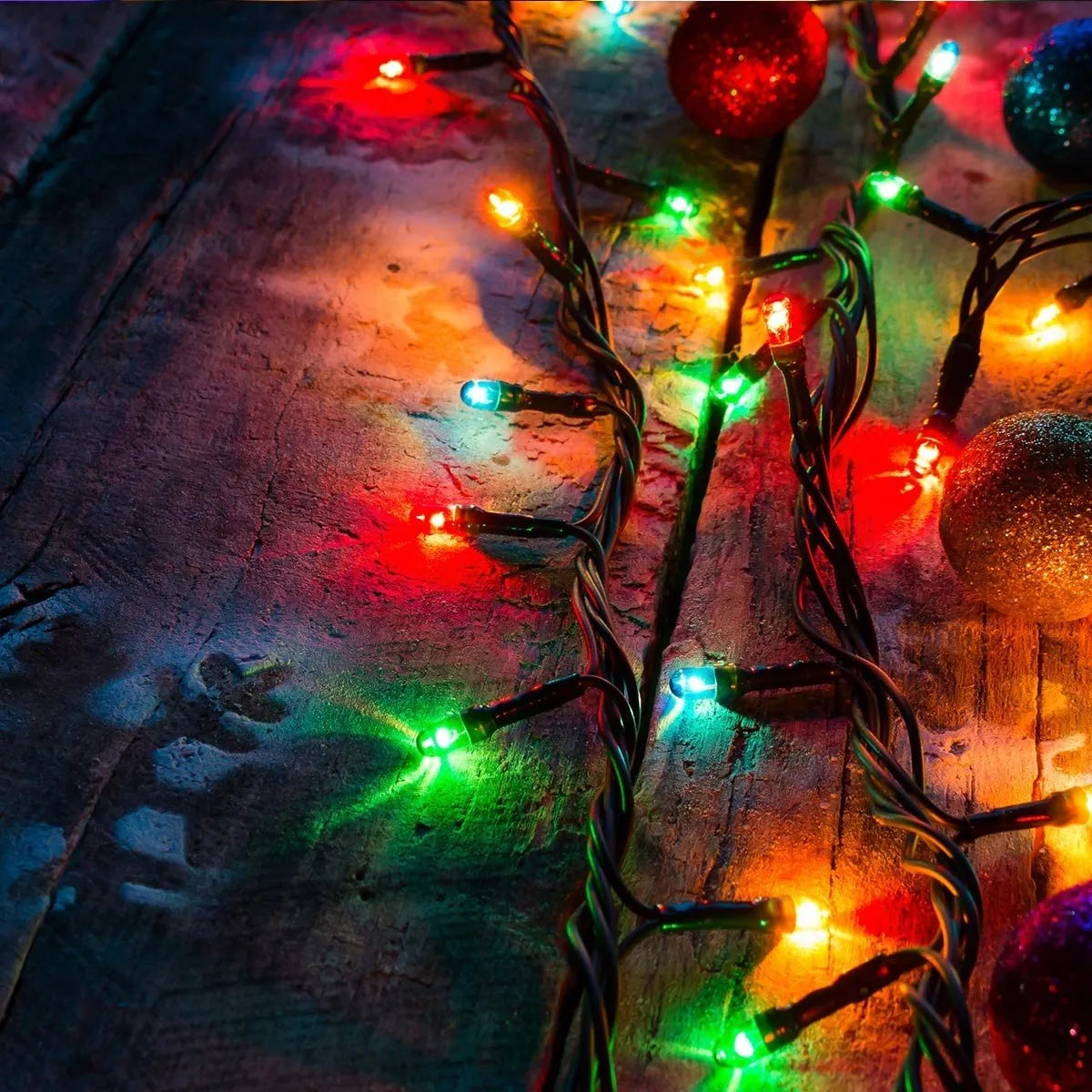 LUCES DE NAVIDAD CON PANEL SOLAR RGB